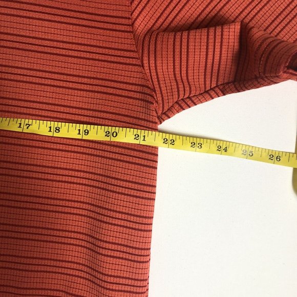 Nike Golf Dry Fit Large Red Striped Short Sleeve Men's Polo Shirt H103 - Picture 5 of 7